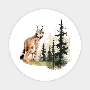 Eurasian Lynx Magnet